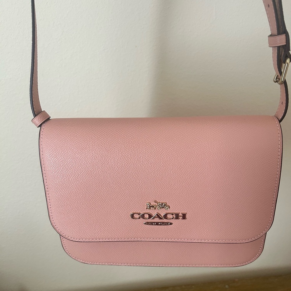Coach Blush Pink Brynn Flap Crossbody Bag